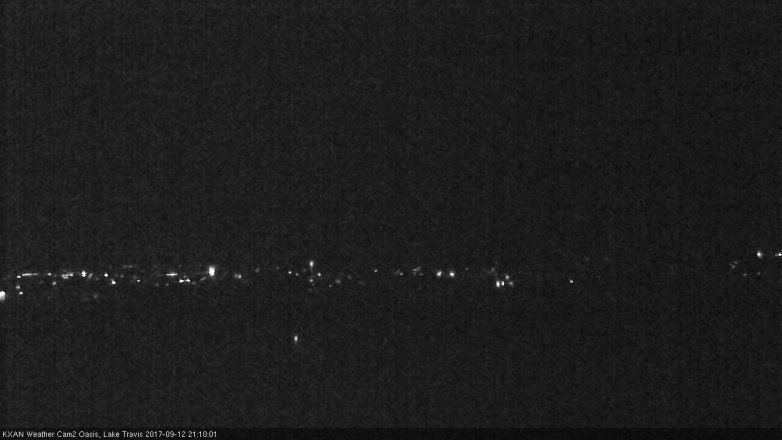 Lake Travis webcam, September 12, 2017 8:25 PM CT