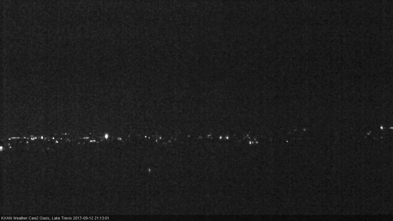 Lake Travis webcam, September 12, 2017 8:30 PM CT
