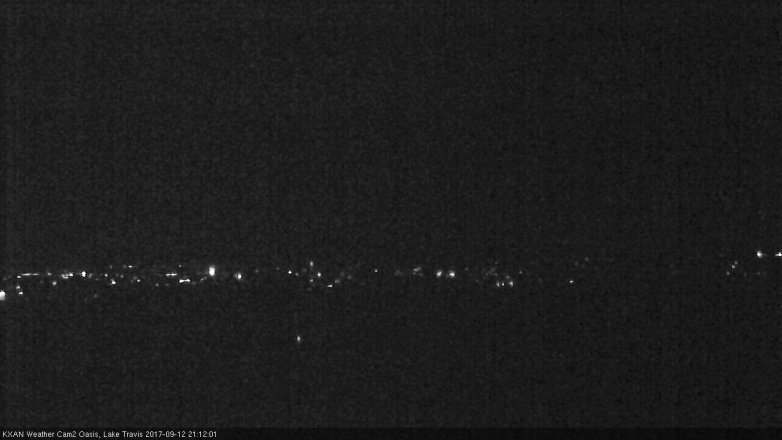 Lake Travis webcam, September 12, 2017 8:35 PM CT
