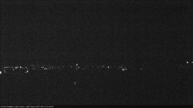 Lake Travis webcam, September 12, 2017 8:55 PM CT