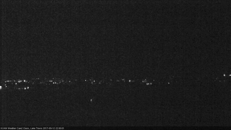 Lake Travis webcam, September 12, 2017 9:05 PM CT