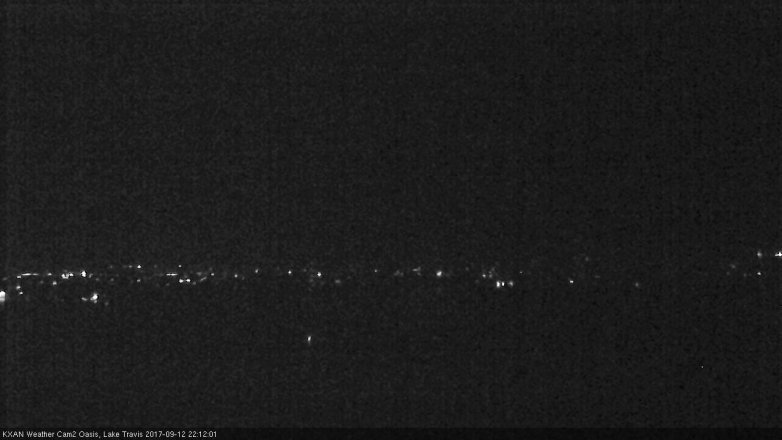 Lake Travis webcam, September 12, 2017 9:15 PM CT
