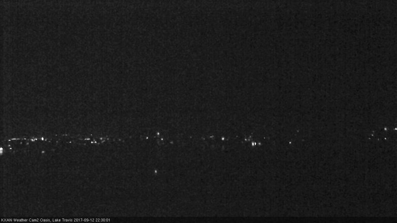 Lake Travis webcam, September 12, 2017 9:40 PM CT