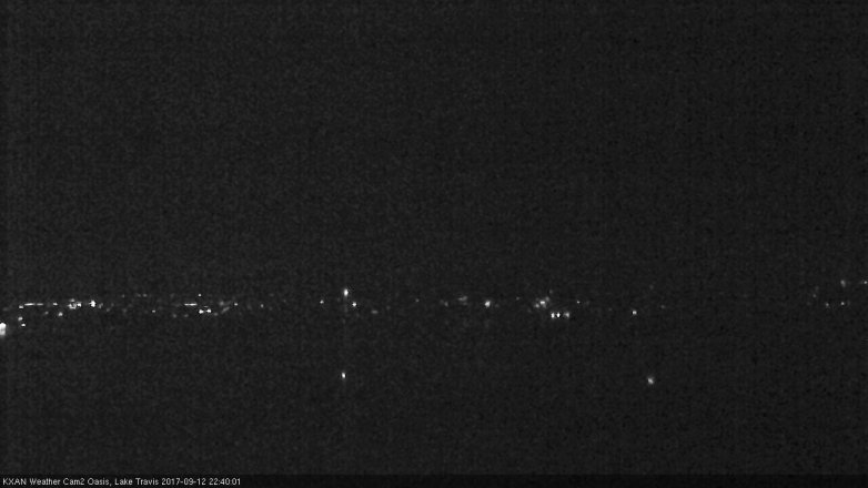 Lake Travis webcam, September 12, 2017 9:50 PM CT