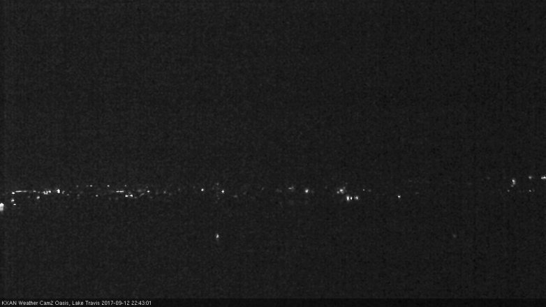 Lake Travis webcam, September 12, 2017 10:05 PM CT