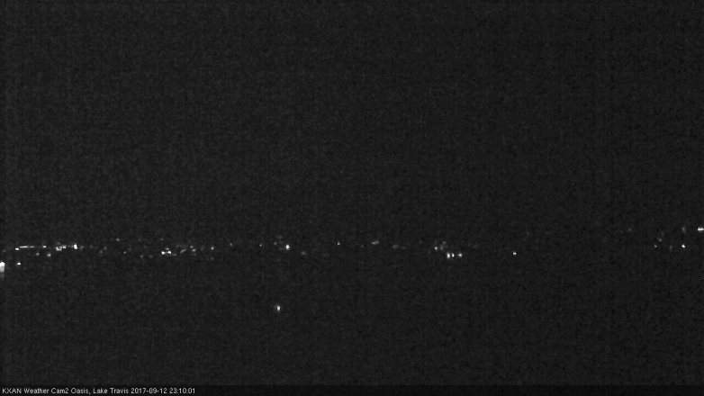 Lake Travis webcam, September 12, 2017 10:15 PM CT