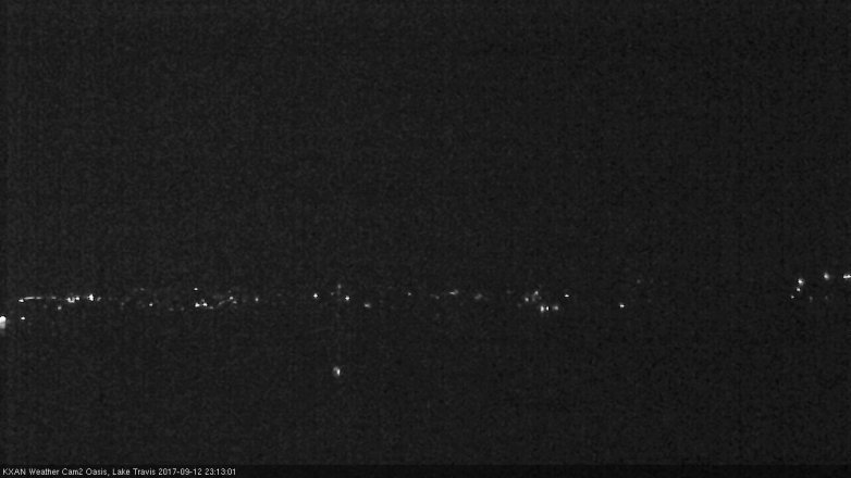 Lake Travis webcam, September 12, 2017 10:30 PM CT