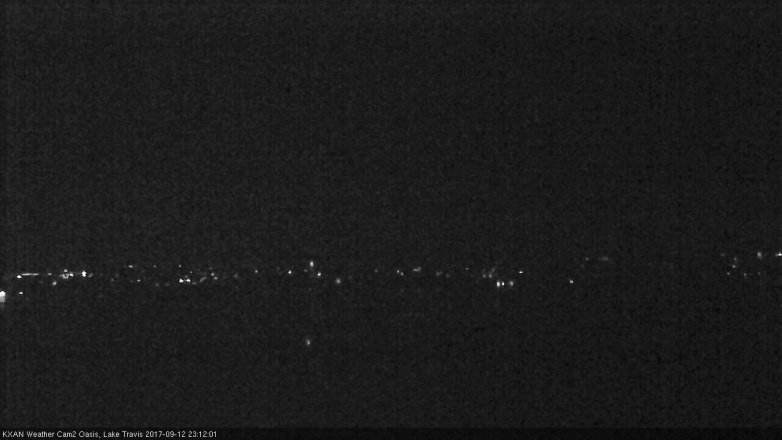Lake Travis webcam, September 12, 2017 10:40 PM CT