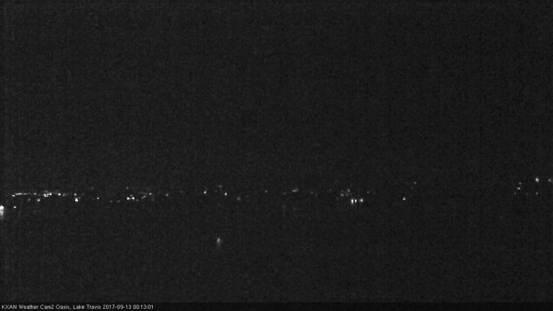 Lake Travis webcam, September 12, 2017 11:25 PM CT