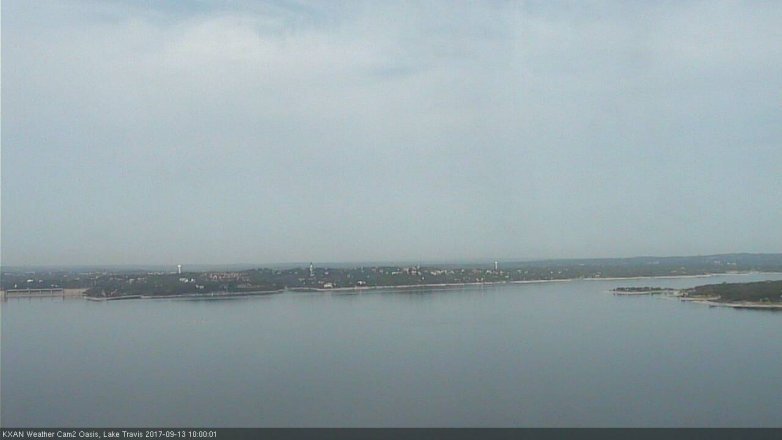 Lake Travis webcam, September 13, 2017 9:10 AM CT