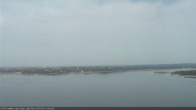 Lake Travis webcam, September 13, 2017 9:50 AM CT