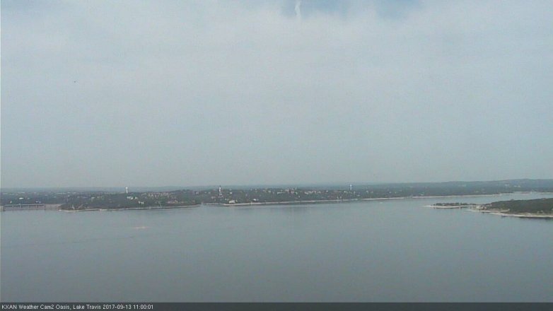 Lake Travis webcam, September 13, 2017 10:25 AM CT