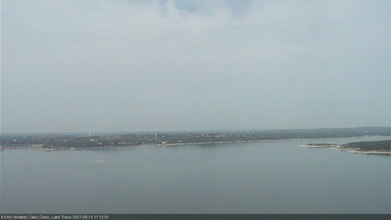 Lake Travis webcam, September 13, 2017 10:30 AM CT