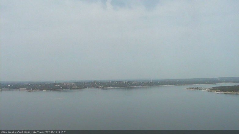 Lake Travis webcam, September 13, 2017 10:40 AM CT