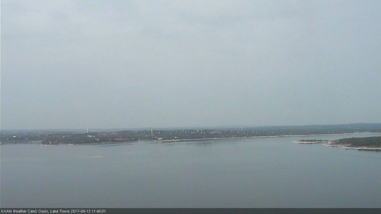 Lake Travis webcam, September 13, 2017 10:45 AM CT