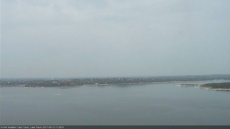 Lake Travis webcam, September 13, 2017 11:00 AM CT