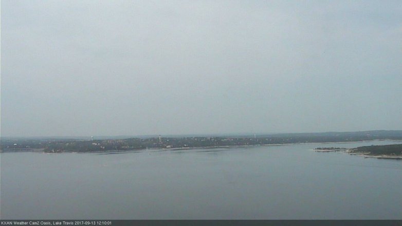 Lake Travis webcam, September 13, 2017 11:15 AM CT