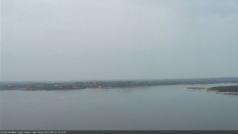 Lake Travis webcam, September 13, 2017 11:25 AM CT