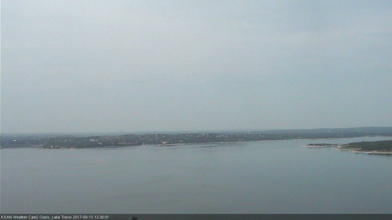 Lake Travis webcam, September 13, 2017 11:45 AM CT