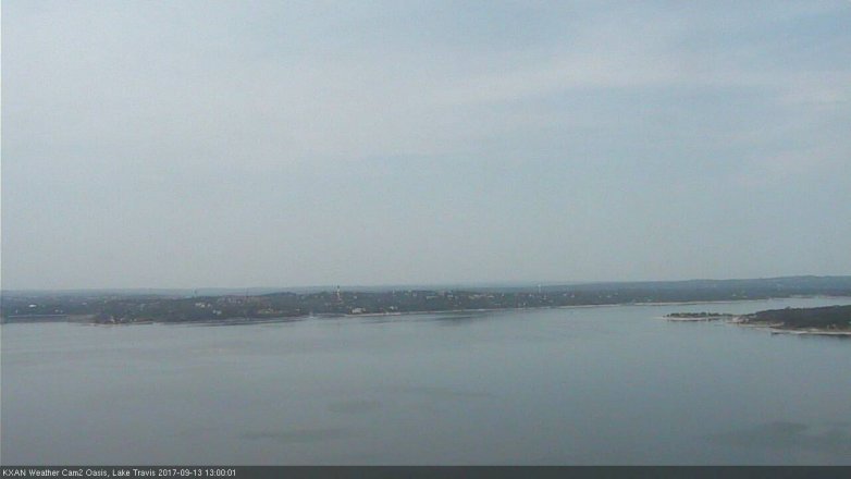 Lake Travis webcam, September 13, 2017 12:15 PM CT