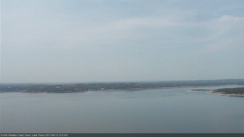Lake Travis webcam, September 13, 2017 12:30 PM CT