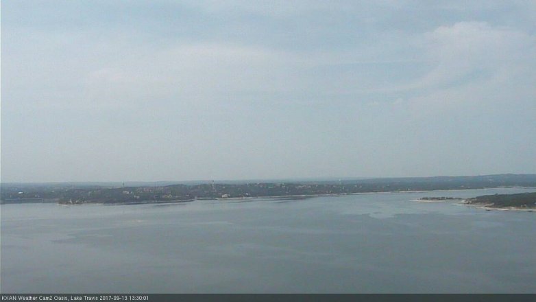 Lake Travis webcam, September 13, 2017 12:35 PM CT