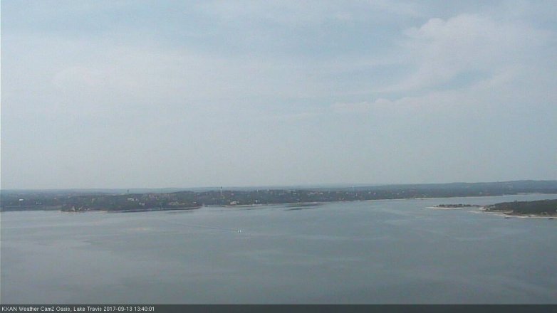 Lake Travis webcam, September 13, 2017 1:00 PM CT