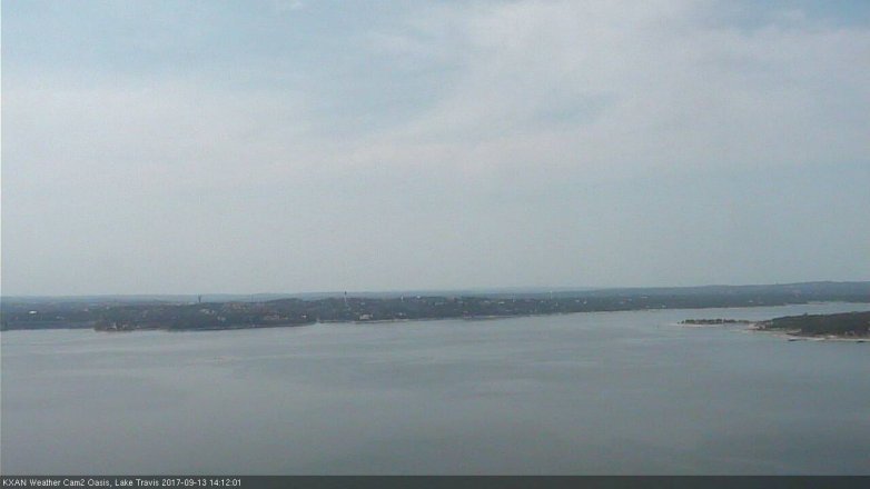 Lake Travis webcam, September 13, 2017 1:20 PM CT