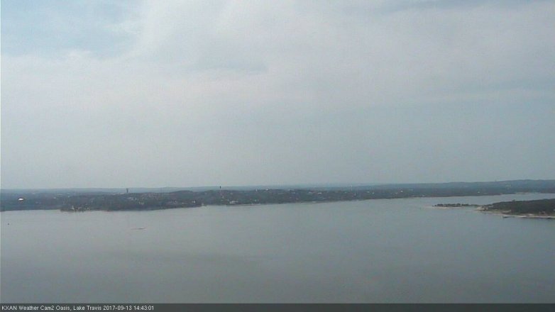 Lake Travis webcam, September 13, 2017 2:00 PM CT