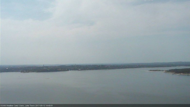 Lake Travis webcam, September 13, 2017 2:05 PM CT