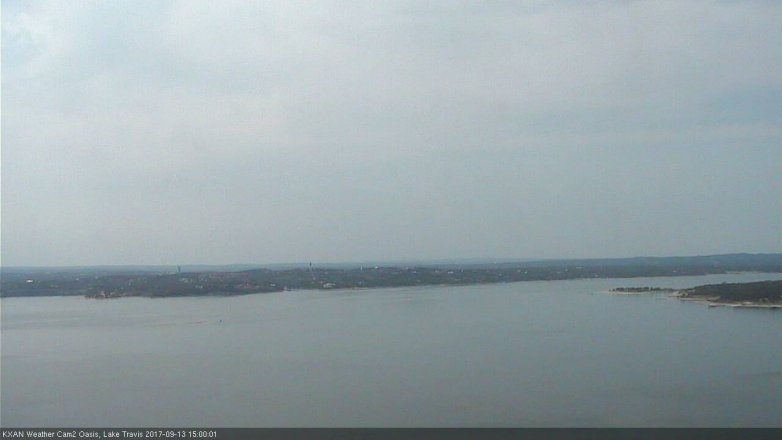 Lake Travis webcam, September 13, 2017 2:15 PM CT