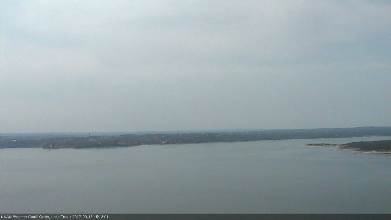 Lake Travis webcam, September 13, 2017 2:35 PM CT