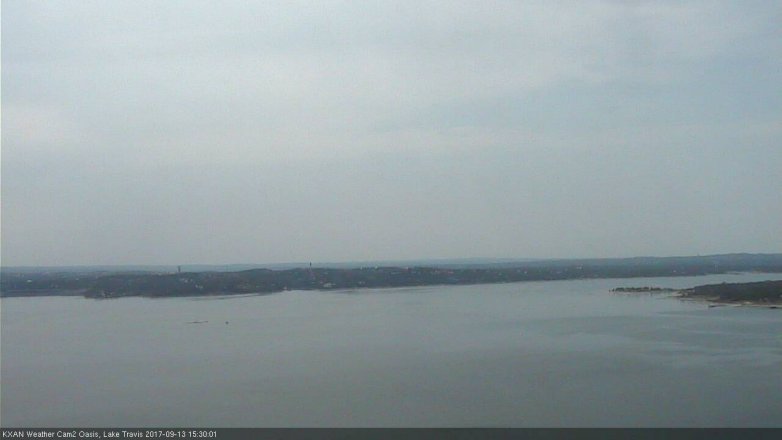Lake Travis webcam, September 13, 2017 2:45 PM CT