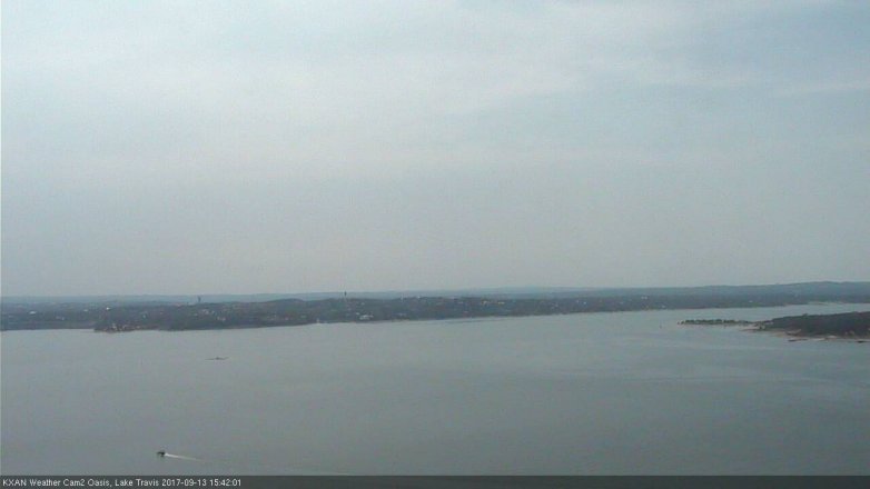 Lake Travis webcam, September 13, 2017 2:50 PM CT