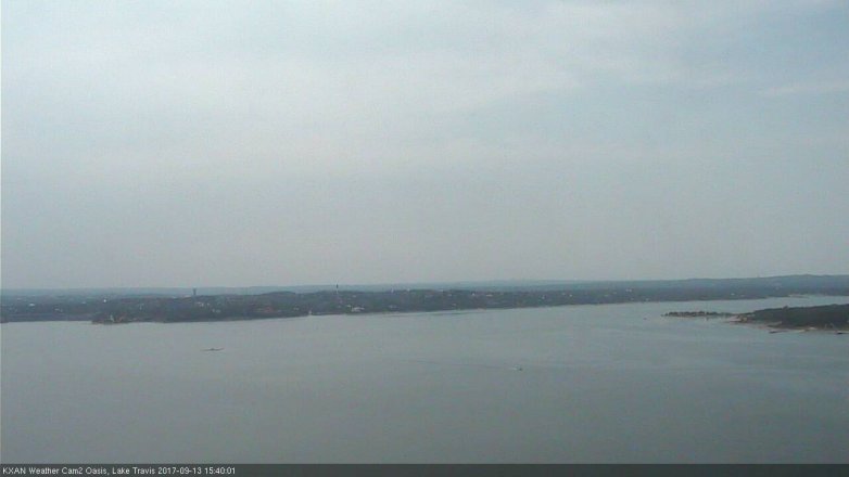 Lake Travis webcam, September 13, 2017 3:05 PM CT