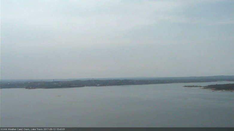 Lake Travis webcam, September 13, 2017 3:10 PM CT