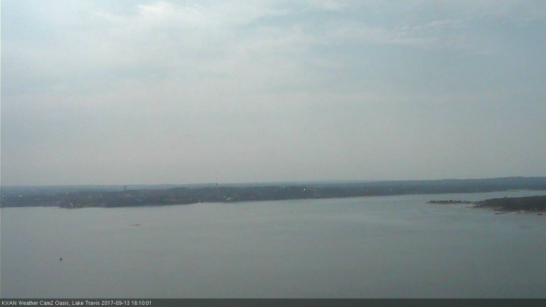 Lake Travis webcam, September 13, 2017 3:15 PM CT