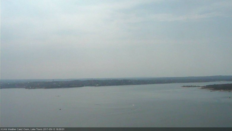 Lake Travis webcam, September 13, 2017 3:25 PM CT