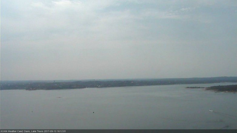 Lake Travis webcam, September 13, 2017 3:35 PM CT