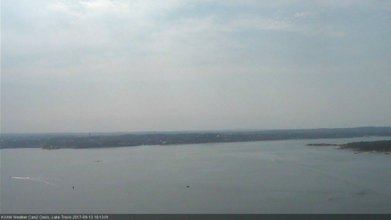 Lake Travis webcam, September 13, 2017 3:45 PM CT