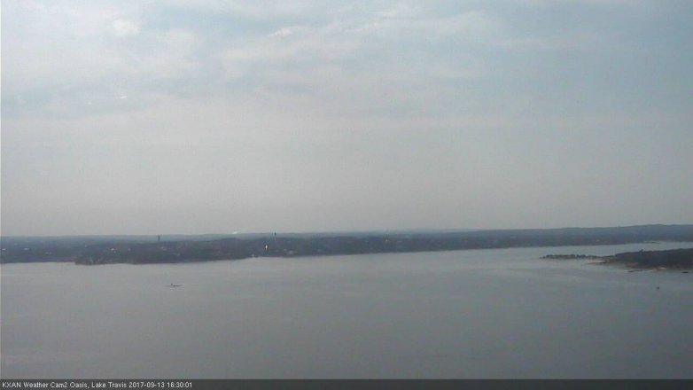 Lake Travis webcam, September 13, 2017 4:00 PM CT