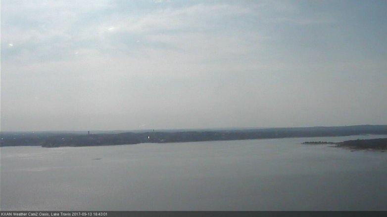 Lake Travis webcam, September 13, 2017 4:15 PM CT