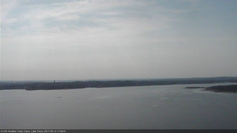 Lake Travis webcam, September 13, 2017 4:20 PM CT