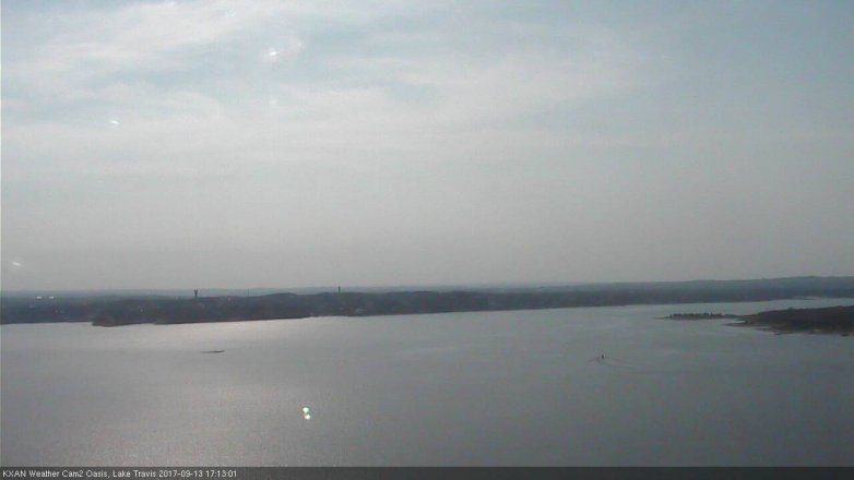 Lake Travis webcam, September 13, 2017 4:40 PM CT