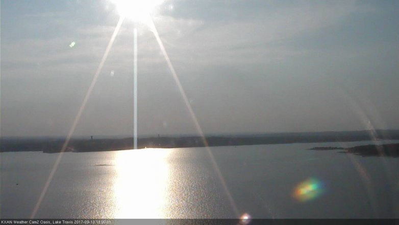 Lake Travis webcam, September 13, 2017 5:05 PM CT