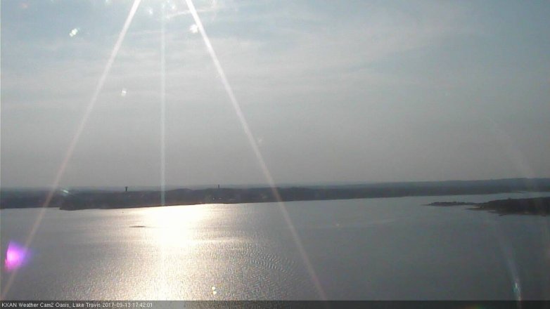 Lake Travis webcam, September 13, 2017 5:10 PM CT