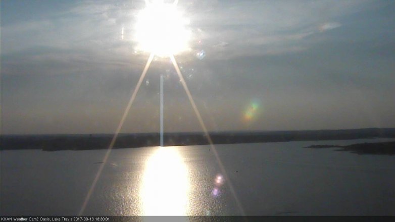 Lake Travis webcam, September 13, 2017 5:40 PM CT
