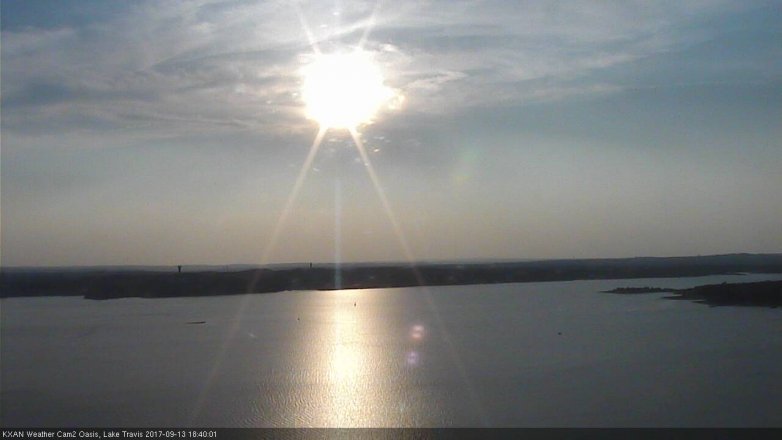 Lake Travis webcam, September 13, 2017 6:00 PM CT