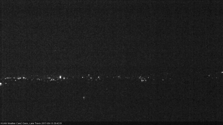 Lake Travis webcam, September 13, 2017 8:10 PM CT
