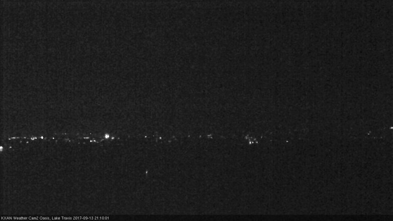 Lake Travis webcam, September 13, 2017 8:40 PM CT